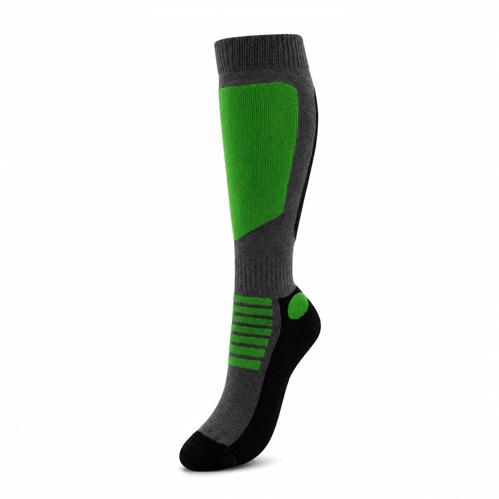 Chaussettes de ski Gris/vert