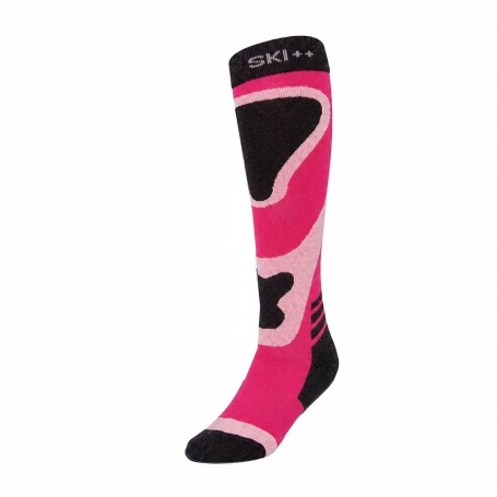 Chaussettes de ski SKI SOCKS Rose / Gris Junior