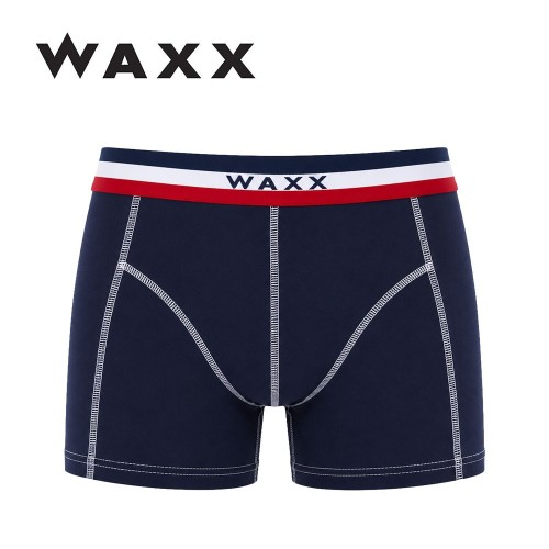 Boxer coton WAXX Frenchy Bleu marine Homme