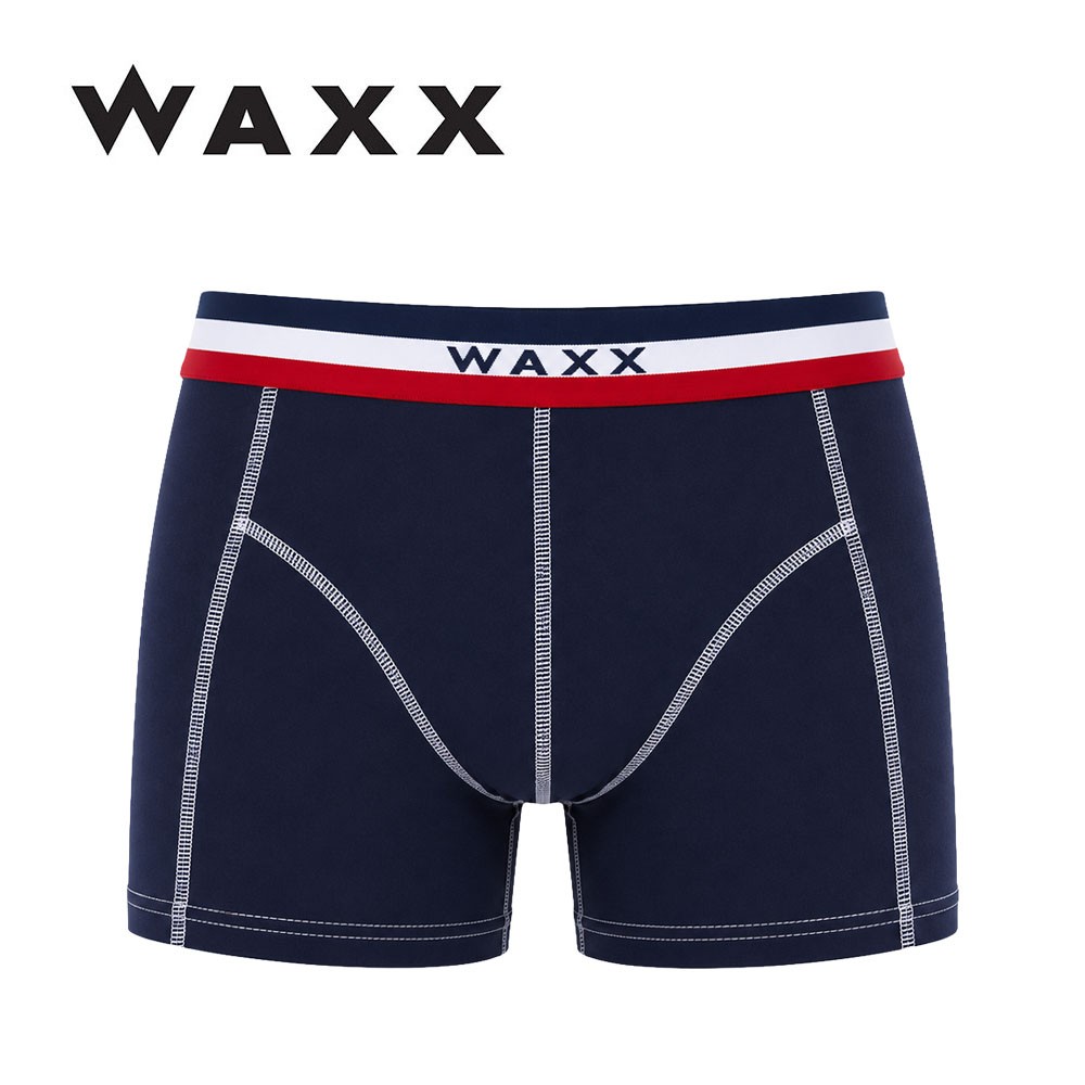 Boxer coton WAXX Frenchy Bleu marine Homme