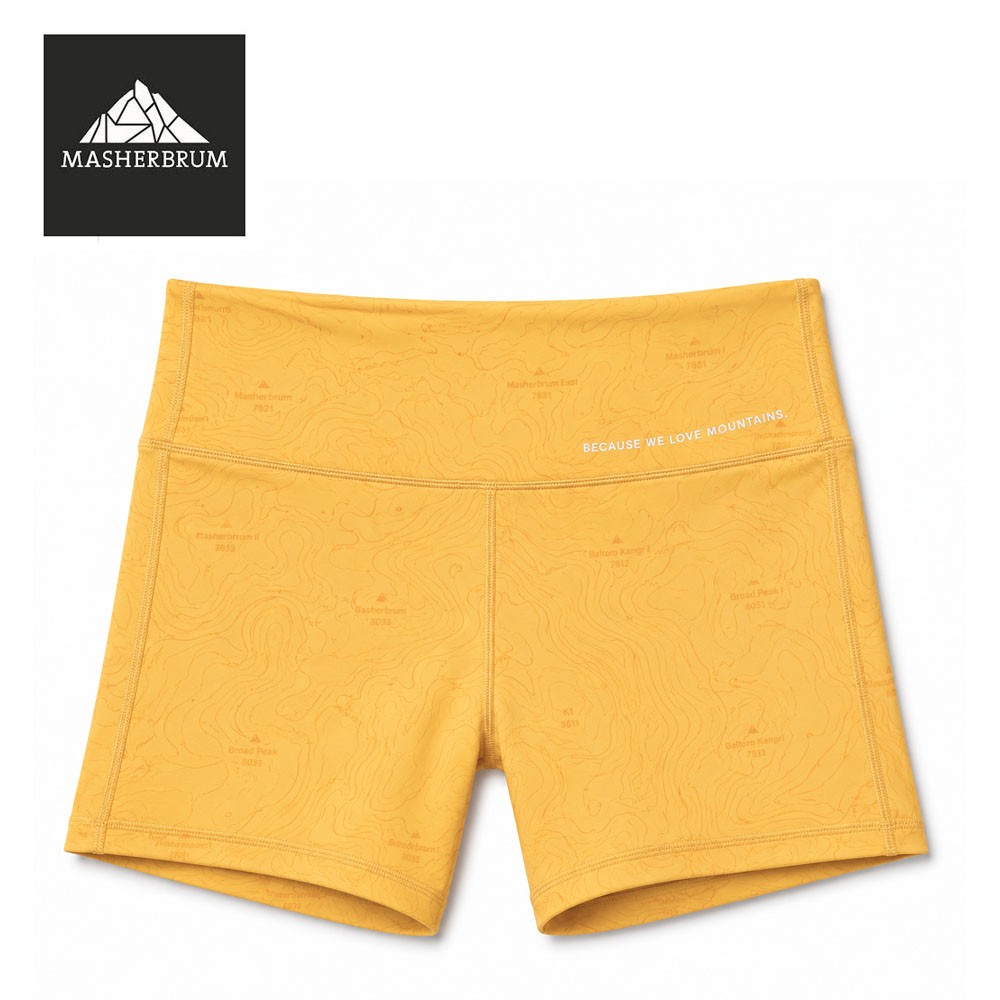 Shorty MASHERBRUM Eychauda Jaune Femme