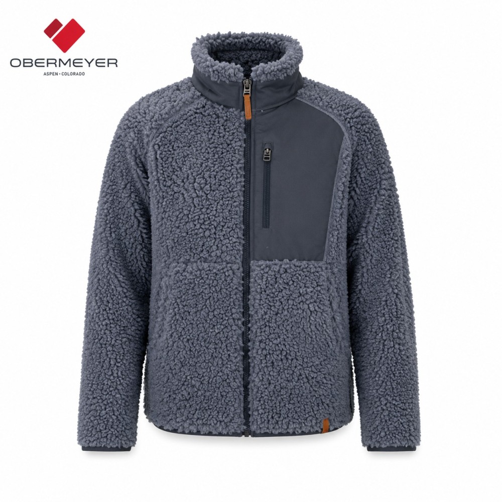 Veste polaire OBERMEYER Landry Sherpa Bleu Junior