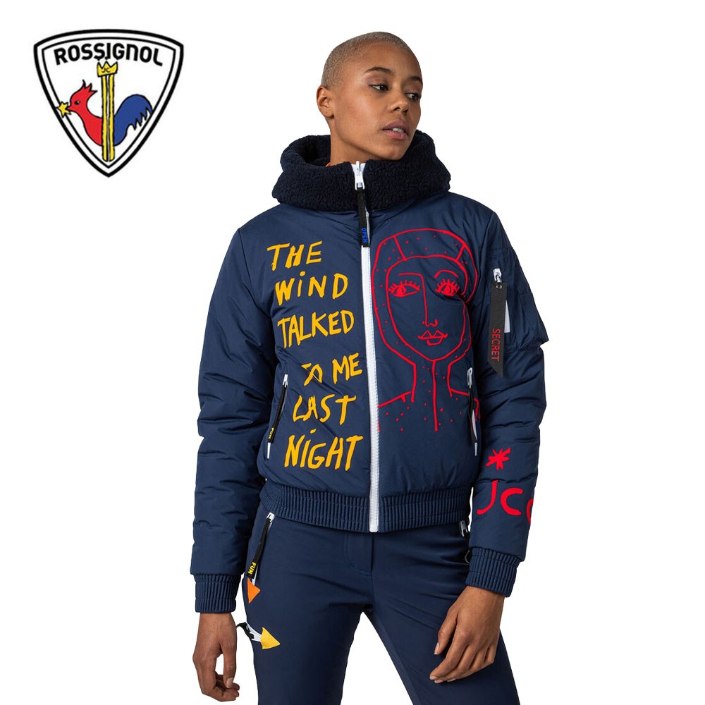 Doudoune ROSSIGNOL JCC Yety Fleecy Bomber Bleu Femme