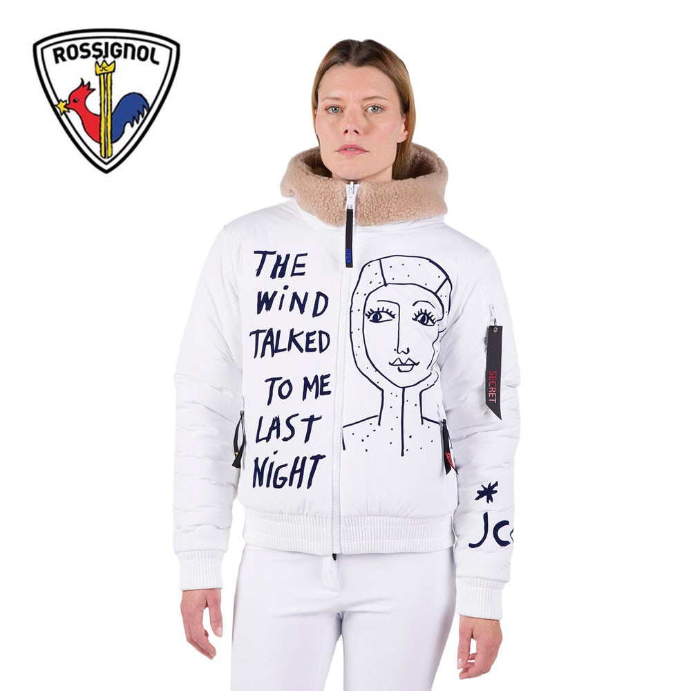 Doudoune ROSSIGNOL JCC Yety Fleecy Bomber Blanc Femme