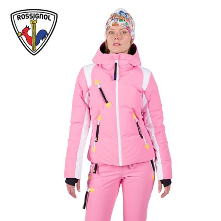 Doudoune de ski ROSSIGNOL JCC Pilot Down Rose Femme