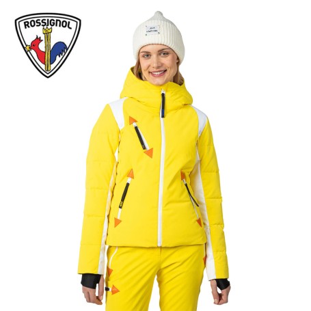 Doudoune de ski ROSSIGNOL JCC Pilot Down Jaune Femme