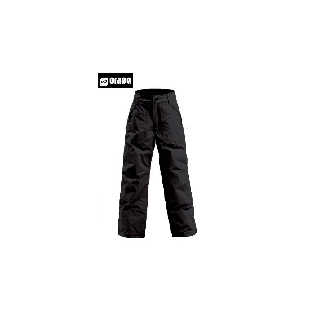 Pantalon de ski ORAGE Junior Tarzo noir garçon