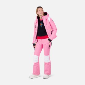 Pantalon de ski ROSSIGNOL JCC Pilot Stretch Rose Femme