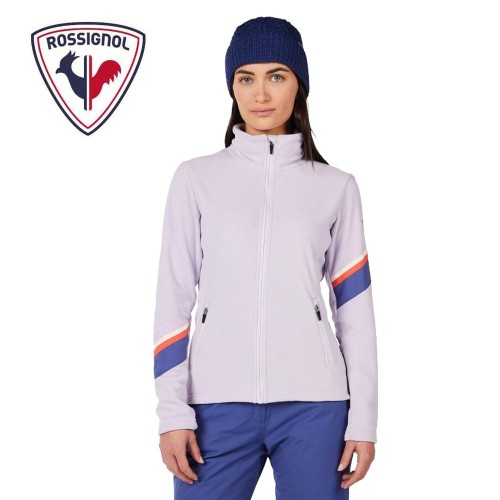 Veste polaire ROSSIGNOL Strawpile Fleece FZ Lilas Femme