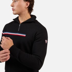 Pull ROSSIGNOL Odysseus Hz Merino Noir Homme