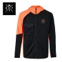 Veste zippée WATTS XPowder Noir/Orange fluo Homme