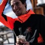 Veste zippée WATTS XPowder Noir/Orange fluo Homme