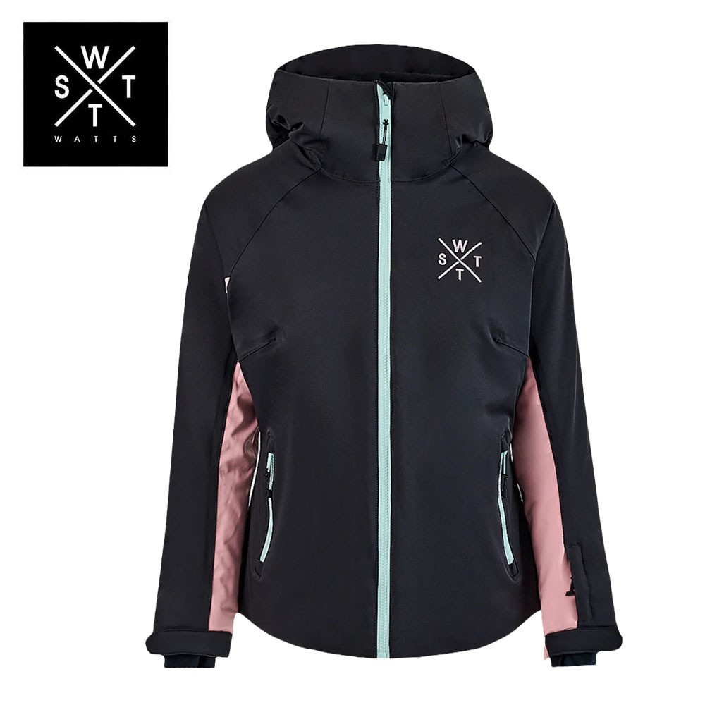 Veste de ski WATTS X Ices Noir/Rose Femme