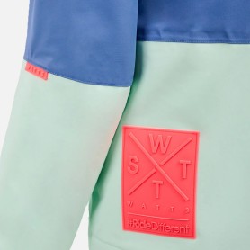 Parka de ski WATTS X Wire Bleu/Vert Femme