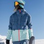Parka de ski WATTS X Wire Bleu/Vert Femme