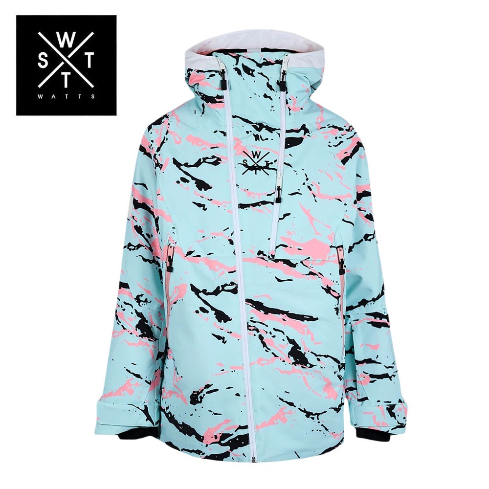 Veste de ski WATTS Venom-G Bleu Camo Femme