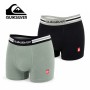Boxer coton x 2 QUIKSILVER Noir/Vert Homme