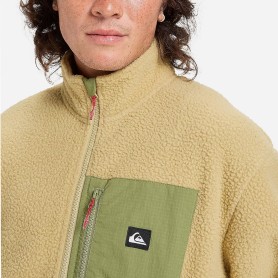 Veste polaire QUIKSILVER Clean Coast FZ Beige Homme