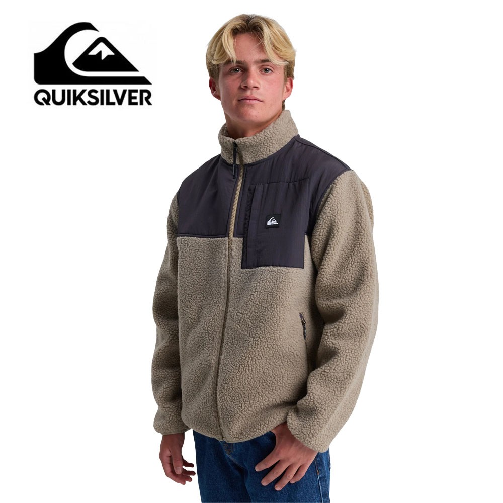 Veste polaire QUIKSILVER Shallow Water FZ Marron Homme