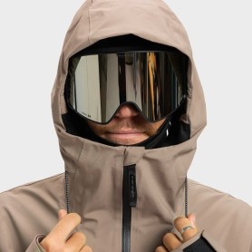 Veste de ski QUIKSILVER Ultralight Stretch 20K Beige/Noir Homme