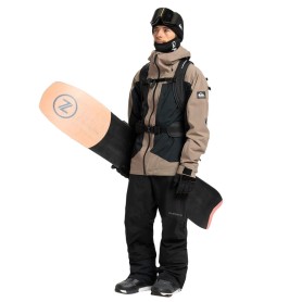 Veste de ski QUIKSILVER Ultralight Stretch 20K Beige/Noir Homme