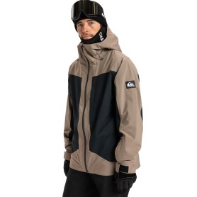 Veste de ski QUIKSILVER Ultralight Stretch 20K Beige/Noir Homme