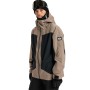Veste de ski QUIKSILVER Ultralight Stretch 20K Beige/Noir Homme