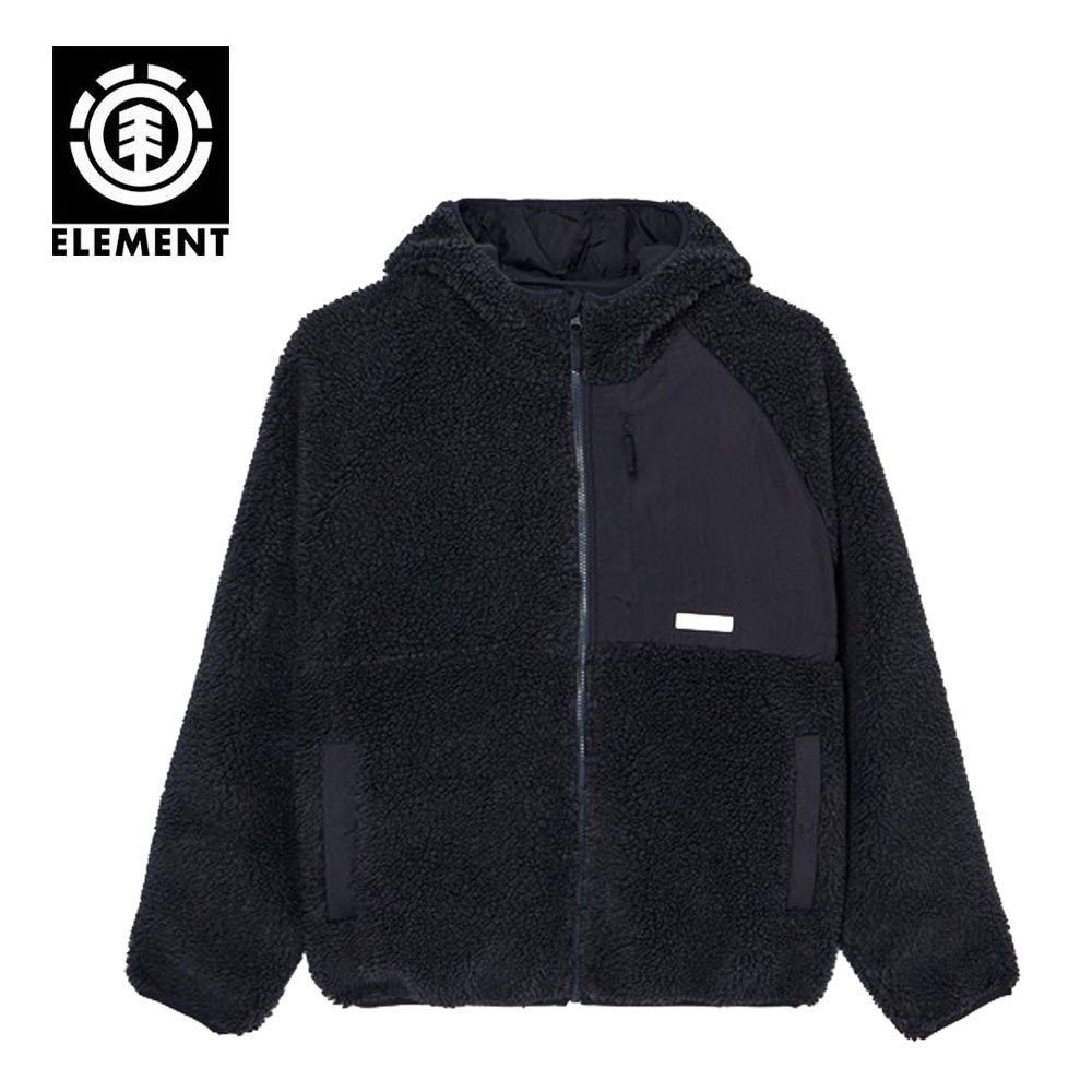Veste polaire réversible ELEMENT Wolfe Sherpa Noir Homme