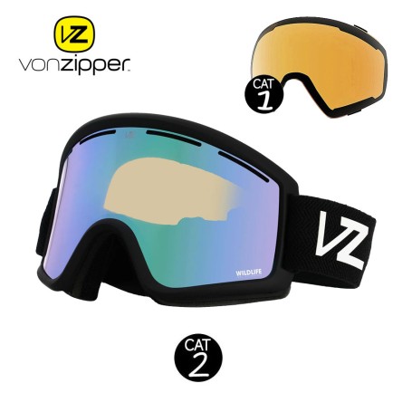 Masque de ski VONZIPPER Cleaver Noir Cat.1/2