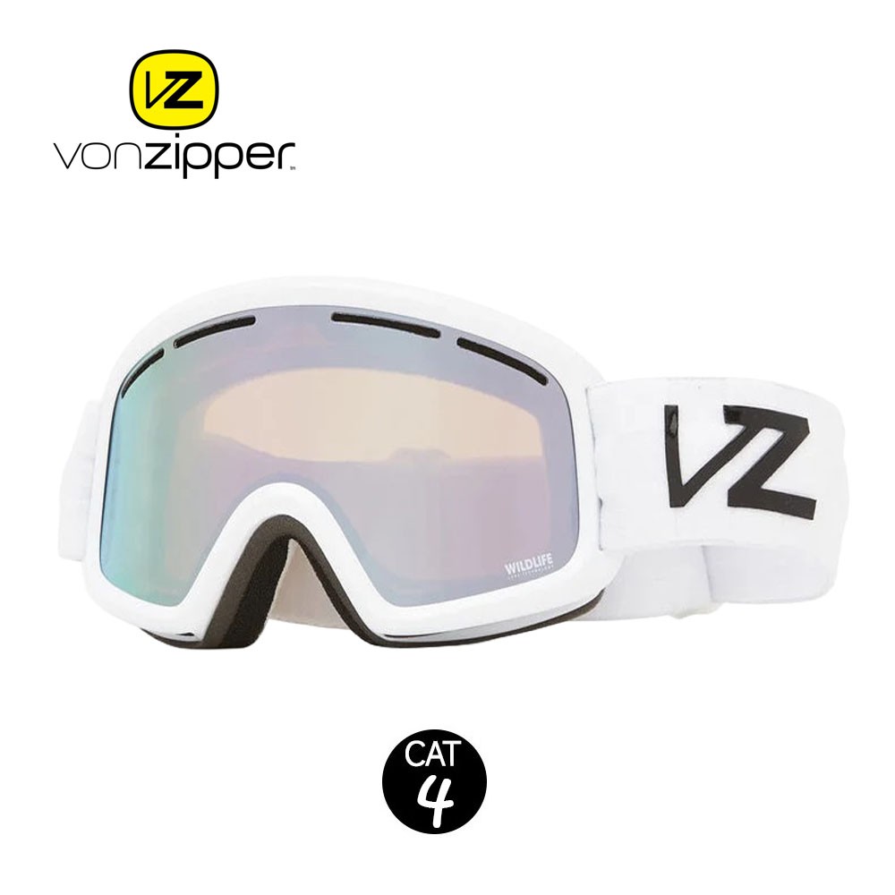 Masque de ski VONZIPPER Trike Blanc Cat.4 Junior