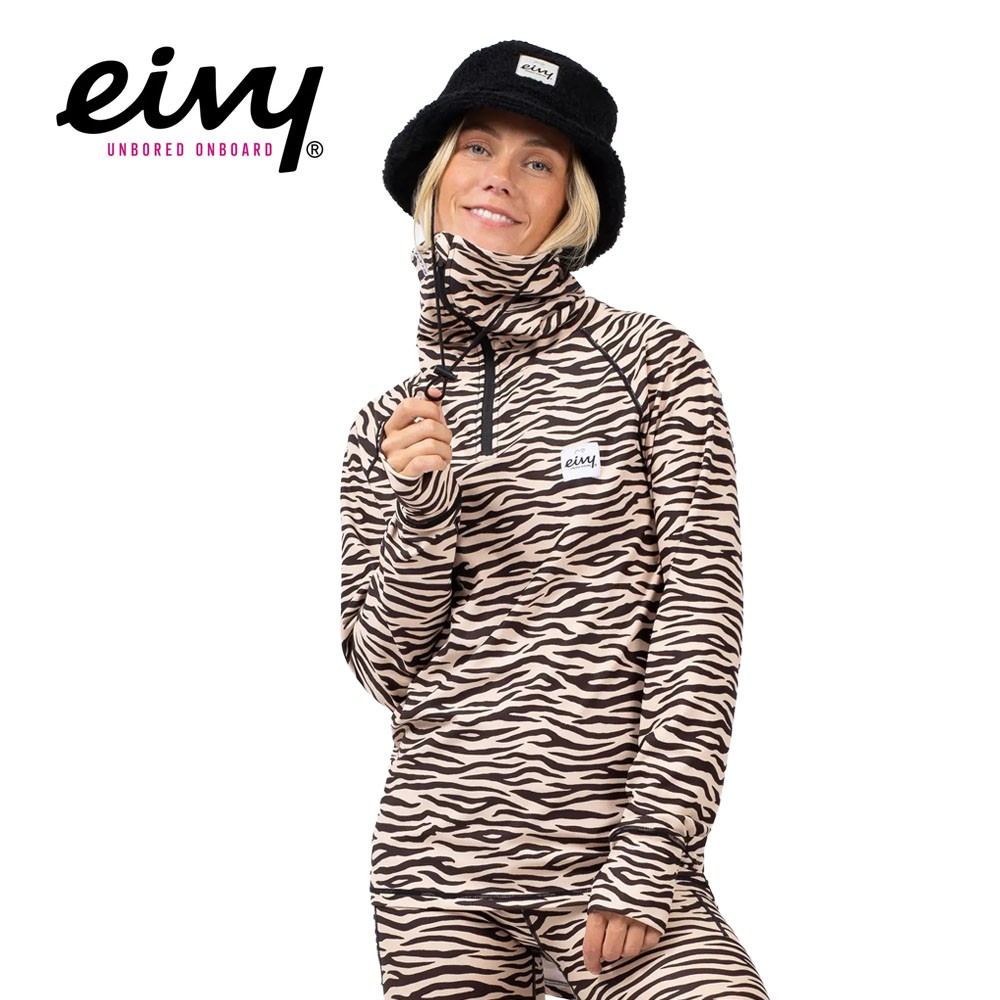 Haut thermique EIVY Icecold Zip Top Zebra Femme
