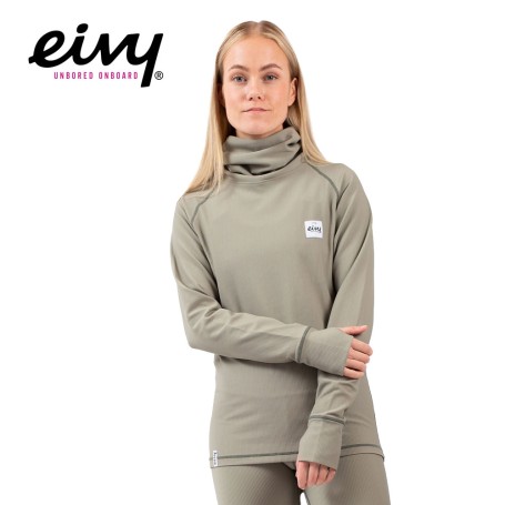 Haut thermique EIVY Icecold Gaiter Rib Top Vert Femme