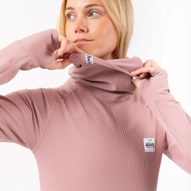 Haut thermique EIVY Icecold Gaiter Rib Top Vieux Rose Femme