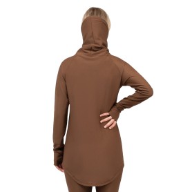 Haut thermique EIVY Icecold Gaiter Rib Top Marron Femme