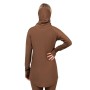 Haut thermique EIVY Icecold Gaiter Rib Top Marron Femme