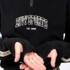 Sweat polaire EIVY Peg Zip Cropped Noir Femme