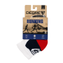 Chaussettes running DEGRE7 Bleu/Rouge Homme