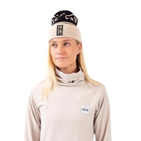 Bonnet à revers EIVY League Noir/Beige Junior