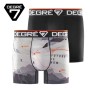 Boxer microfibre x 2 DEGRE 7 Noir/Ski Homme