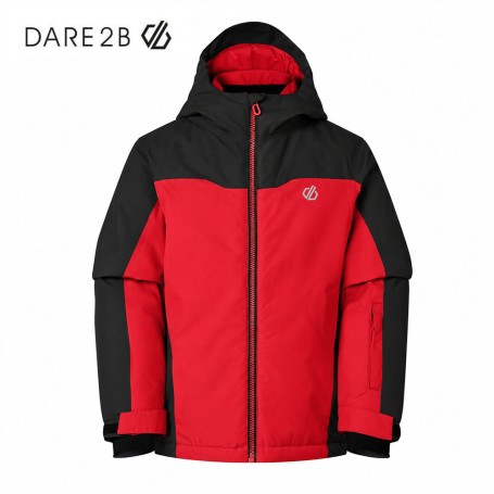 Veste de ski DARE 2B Piste Noir/Rouge Junior