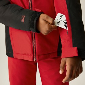 Veste de ski DARE 2B Piste Noir/Rouge Junior