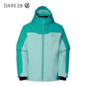 Veste de ski DARE 2B Piste Turquoise/Bleu Fille