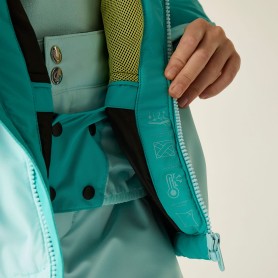Veste de ski DARE 2B Piste Turquoise/Bleu Fille