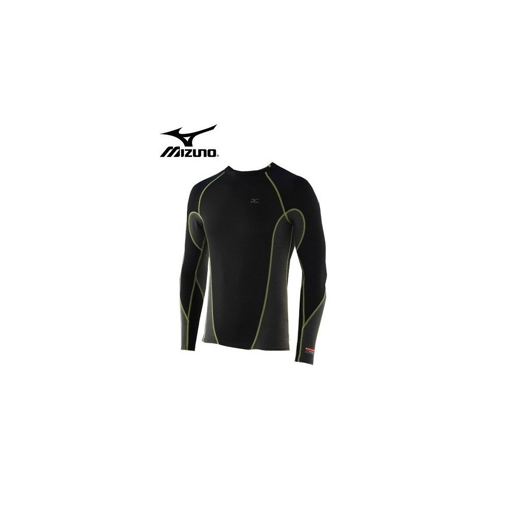 Maillot technique MIZUNO Jacquard Ls Noir Hommes