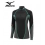 Maillot tech MIZUNO 1/2 zip Virtual Body Noir Femmes