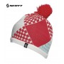 Bonnet de ski SCOTT Patchwork Blanc / Geranium Fille