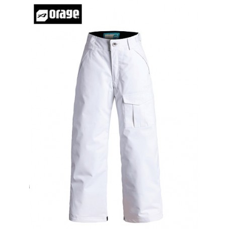 Pantalon de ski ORAGE Junior Tassara white fille