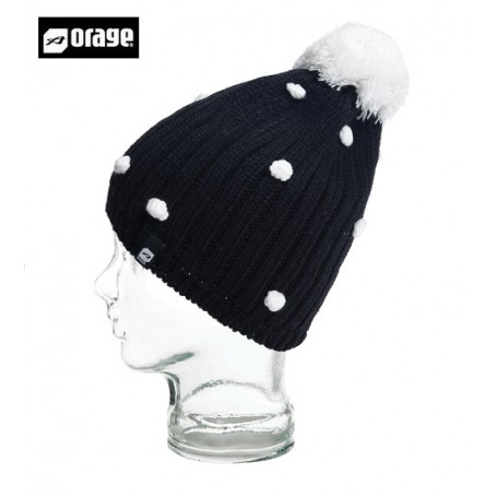 Bonnet de ski ORAGE Curtain Noir Filles