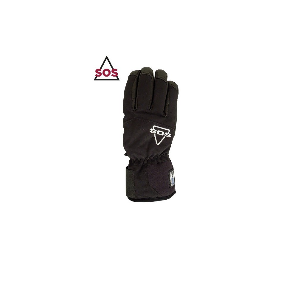 Gants de ski SOS Ski Glove Noir Unisexe