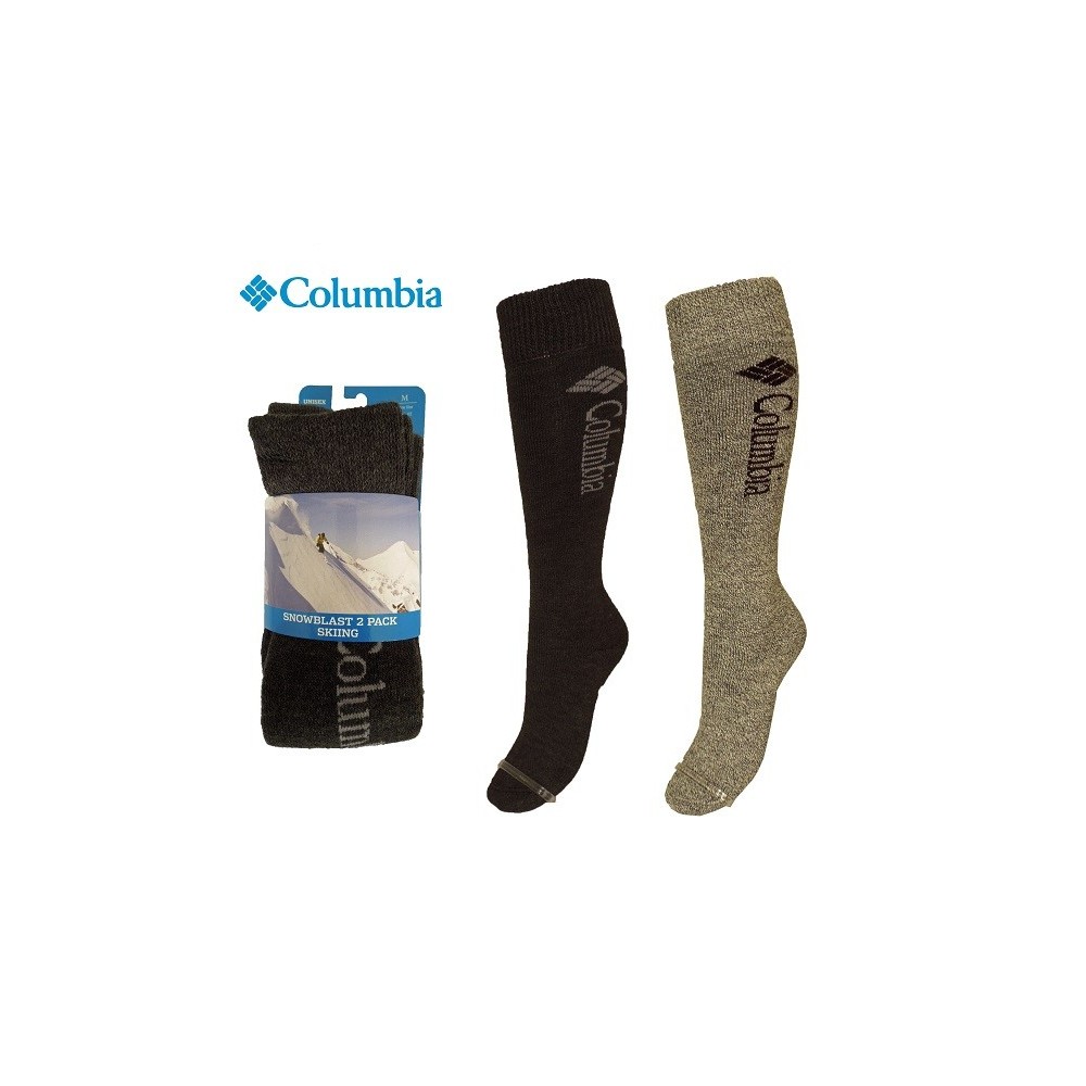 Chaussettes de ski (Pack x2) COLUMBIA Snowblast Anthra/Gris